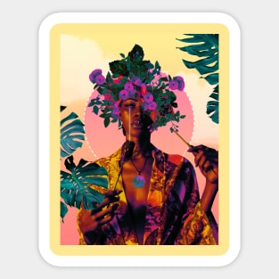 Flower Goddess Sticker